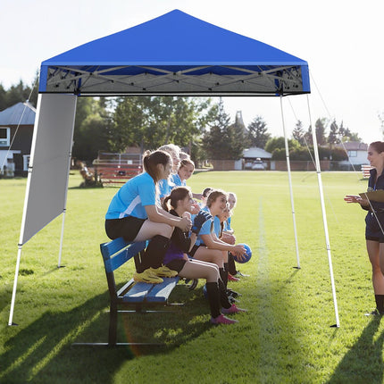 Tente pop-up 2 x 2 m, hauteur réglable, bleue