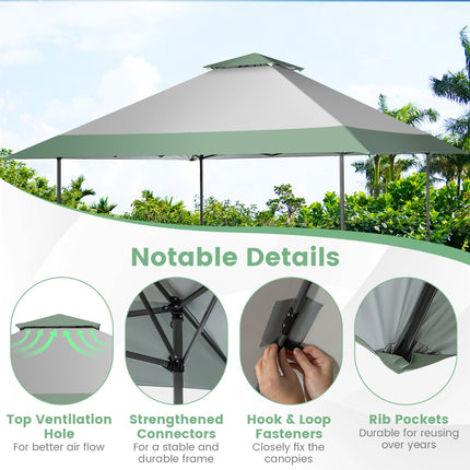 Pavillon-Zelt 4x4m, höhenverstellbar, Rolltasche