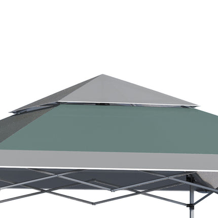 Faltpavillon 3,6x3,6m UV-Schutz, faltbar, grün
