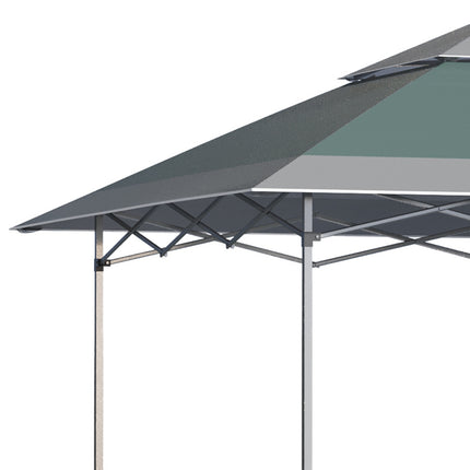 Faltpavillon 3,6x3,6m UV-Schutz, faltbar, grün
