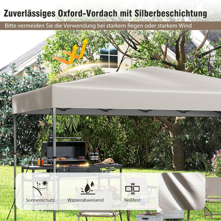 Pop-Up-Pavillon 365x225 cm, UV-Schutz, tragbare Tasche