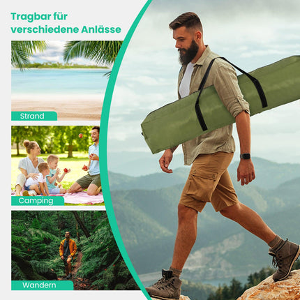 Tente pliante pour 2 à 4 personnes, imperméable, avec moustiquaire.