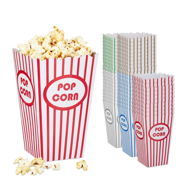 Sachets de pop-corn, 50 pièces, 5 couleurs