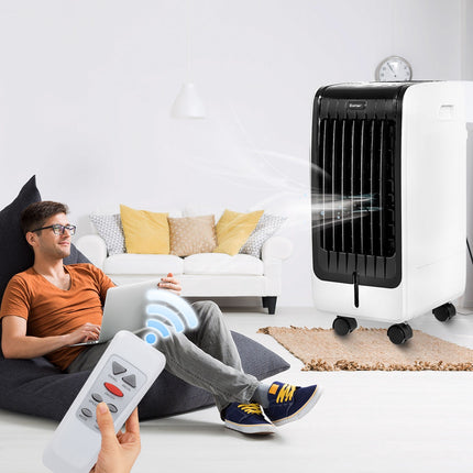 Tragbarer 3-in-1 Verdunstungs-Luftkühler, 6L, Fernbedienung