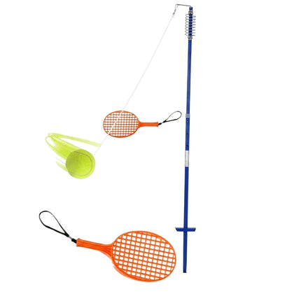 Ensemble de tetherball portable et réglable avec raquettes