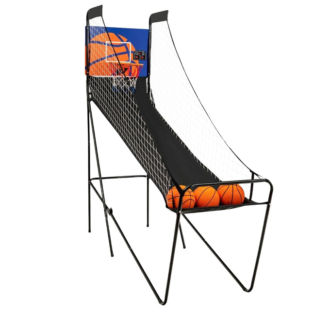 Machine portative de basket-ball de jeu d'arcade de basket-ball pour des enfants 208x62x207 cm noir