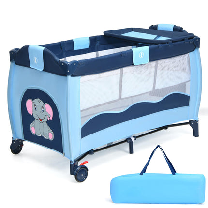 Parc pour bébé portable avec berceau et table à langer