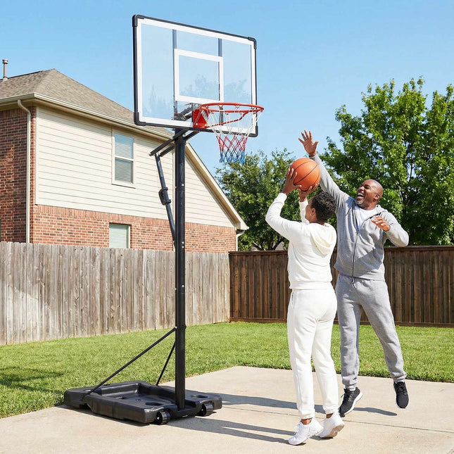 Tragbarer Basketballkorb, höhenverstellbar 1,70–3,05 m, 109 cm Korpus