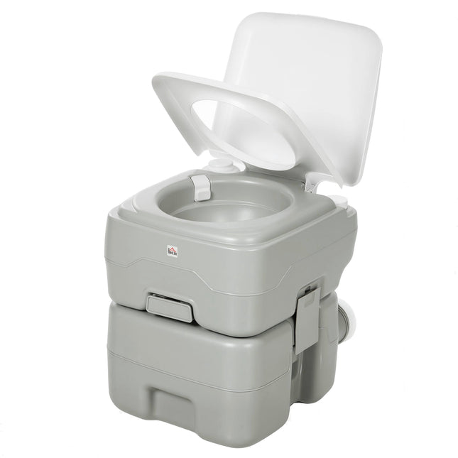 Tragbare Campingtoilette, 20L Fäkalientank, 147kg Tragkraft