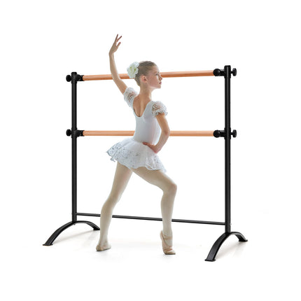 Tragbare Doppel-Ballettstange, 1,2 m, höhenverstellbar