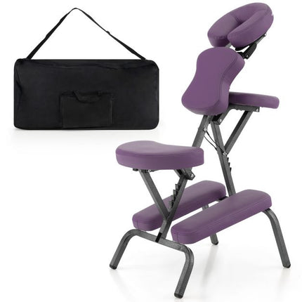 Tragbarer, zusammenklappbarer Massagestuhl, höhenverstellbar, Tasche