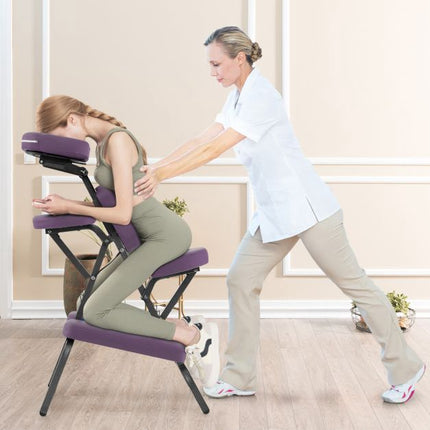 Tragbarer, zusammenklappbarer Massagestuhl, höhenverstellbar, Tasche