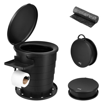 Tragbare faltbare Reise-Toilette, kompaktes Design