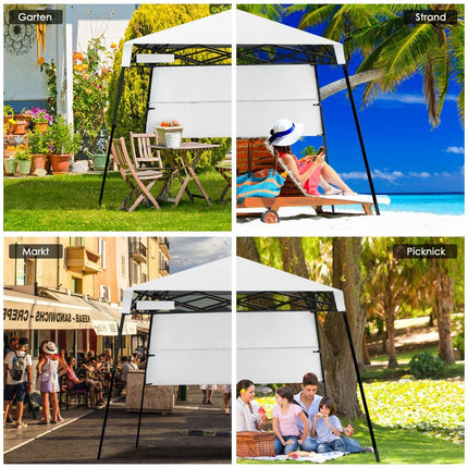 Pavillon de jardin portable, protection UV, 181 x 181 x 210 cm