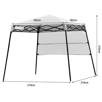 Pavillon de jardin portable, protection UV, 181 x 181 x 210 cm