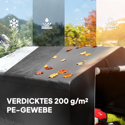 Abri de jardin portable, tente pour vélo, gris foncé, structure métallique