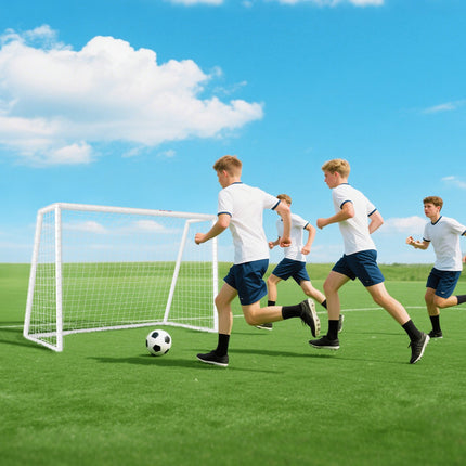 Tragbares Garten-Fußballtor – wetterfest, einfacher Aufbau, 180x92x124 cm