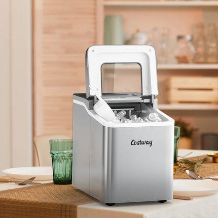 Machine à glaçons portable autonettoyante, capacité de 12 kg par jour, 1,6 L