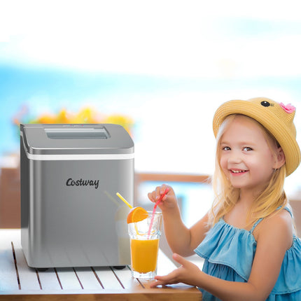 Machine à glaçons portable autonettoyante, capacité de 12 kg par jour, 1,6 L