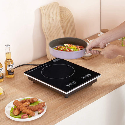 Portable Induction Cooktop 2200W, 11 Temp, 3H Timer, Child Lock