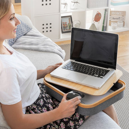 Tragbarer Laptop-Schreibtisch mit großer Ablagefläche InnovaGoods