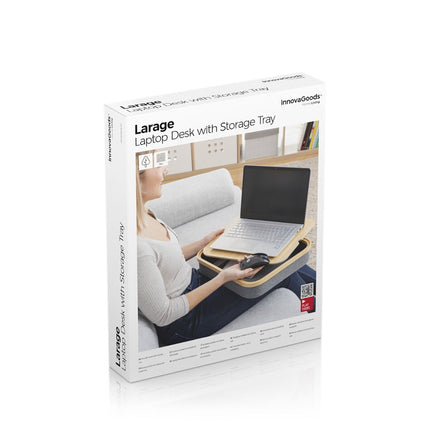 Tragbarer Laptop-Schreibtisch mit großer Ablagefläche InnovaGoods