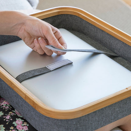 Tragbarer Laptop-Schreibtisch mit großer Ablagefläche InnovaGoods