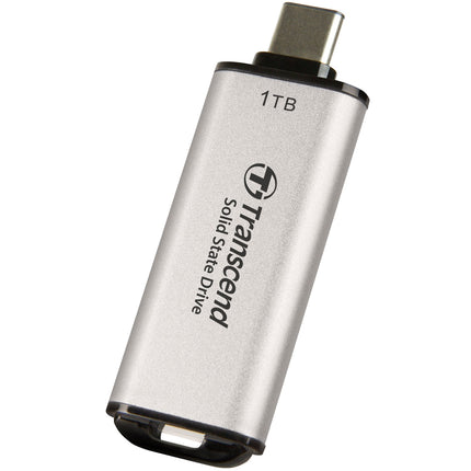 Tragbare Mini-SSD ESD300C USB-C 1 TB 10 Gbit/s (R1050/W950 Mb/s) Silber