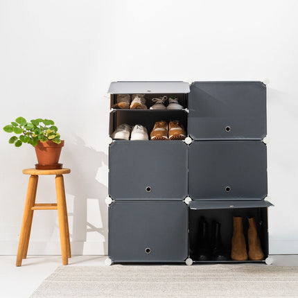 Tragbarer modularer Schuhschrank InnovaGoods Grau - 20 Paar