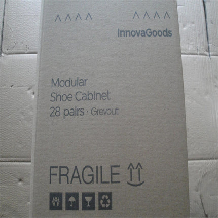 Tragbarer modularer Schuhschrank InnovaGoods Grau - 20 Paar