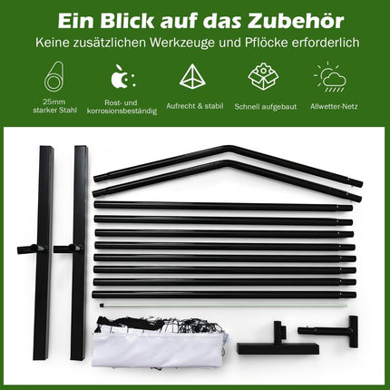 Filet de Pickleball Portable avec Tubes métalliques, filet en Polyester solide et sac de transport en tissu Oxford, filet de sport résistant aux intempéries, 670cm de Long