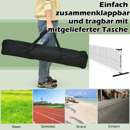 Filet de Pickleball Portable avec Tubes métalliques, filet en Polyester solide et sac de transport en tissu Oxford, filet de sport résistant aux intempéries, 670cm de Long
