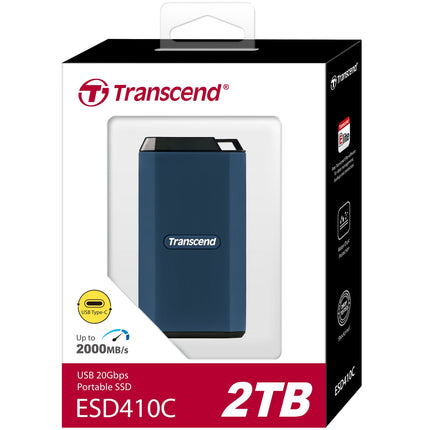 Tragbare SSD ESD410C USB-C 2 TB 20 Gbit/s (R2000/W2000 Mb/s) IPX5