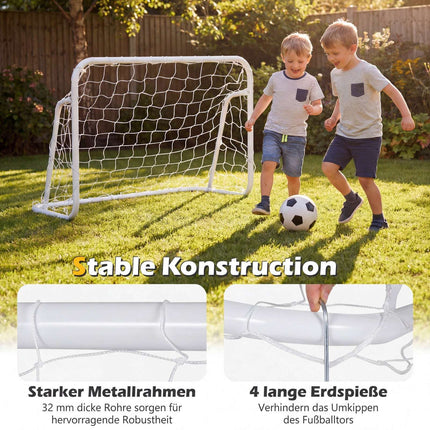 But de football portable avec filet résistant aux intempéries, 121 x 60 x 80 cm