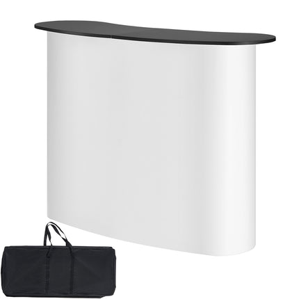 Portable Trade Show Counter With Storage, 130 x 46.5 x 95 cm