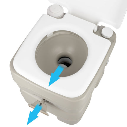 Toilettes de voyage portables, capacité de 20 L