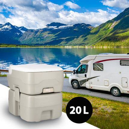 Toilettes de voyage portables, capacité de 20 L