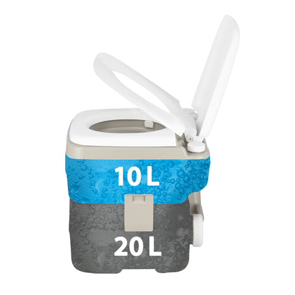 Toilettes de voyage portables, capacité de 20 L