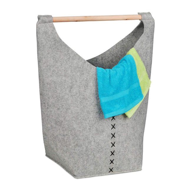 Boîte à linge portable en feutre