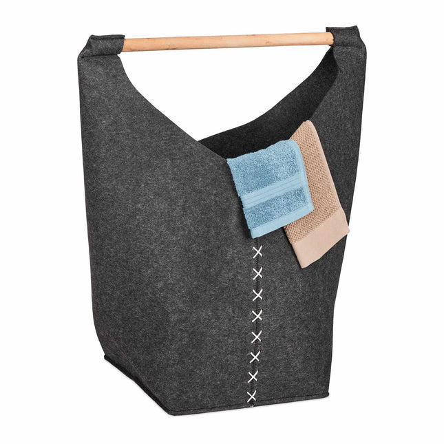 Boîte à linge portable en feutre