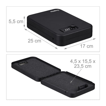 Coffre-fort portable avec serrure à combinaison
