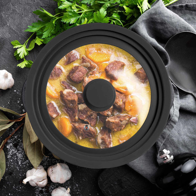 Couvercle de casserole 26-30 cm avec silicone