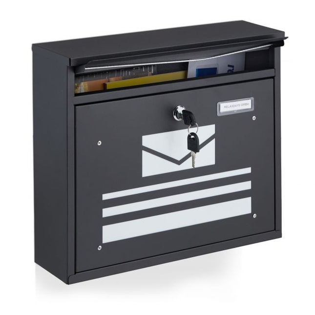 Boîte aux lettres avec revêtement en poudre