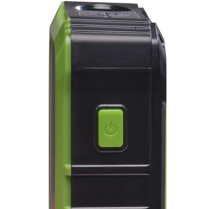 PowerBank 10.000 mAh Solarzelle Kurbel Schwarz/Grün