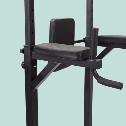 Tour de musculation pour salle de sport à domicile, hauteur réglable, acier noir