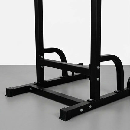 Tour de musculation pour salle de sport à domicile, hauteur réglable, acier noir