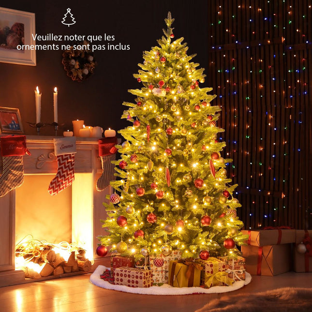 Sapin de Noël artificiel pré-illuminé 180 cm, 250 LED, 11 modes