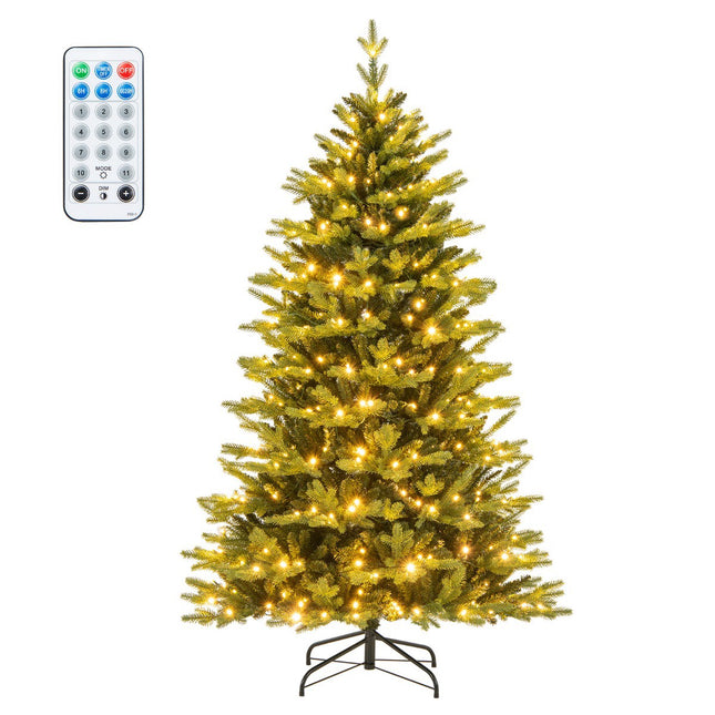 Sapin de Noël artificiel pré-illuminé 180 cm, 250 LED, 11 modes