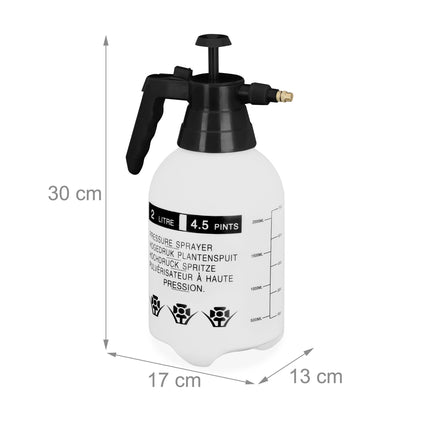 Pulvérisateur à pression 2 litres noir