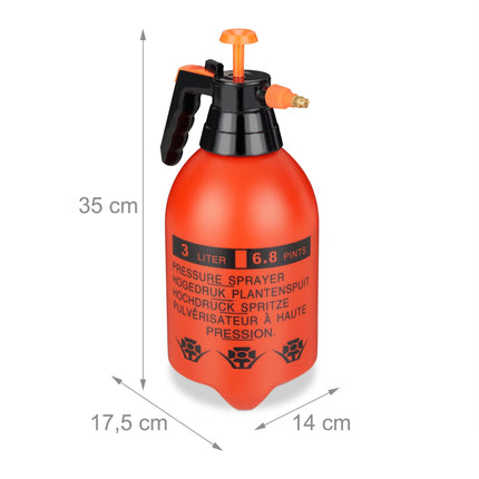 Pulvérisateur à pression 3 litres orange